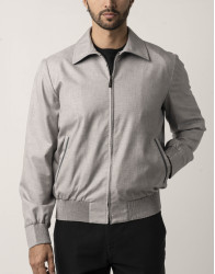 Castello d'Oro Suede-Trimmed Wool and Silk Jacket thumbnail 1